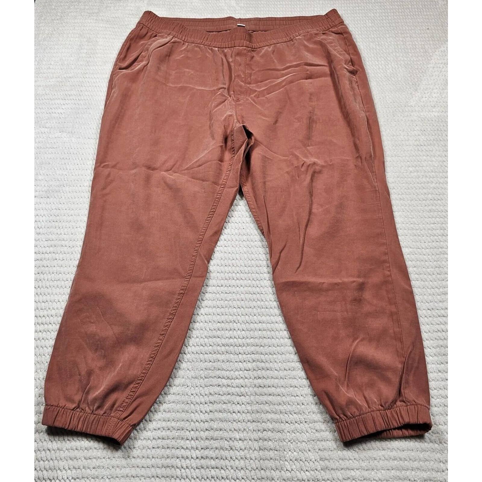 Exclusive Old Navy Jogger Pants Womens 2x Rust Color Light Weight Elastic Waist LC7ROgsyo hot sale