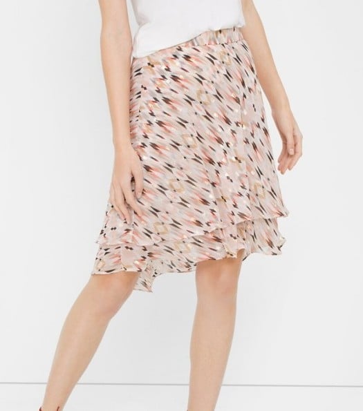 The Best Seller White House Black Market Printed Flirty Layered Skirt Size 0 XS fLT43p4I5 High Quaity