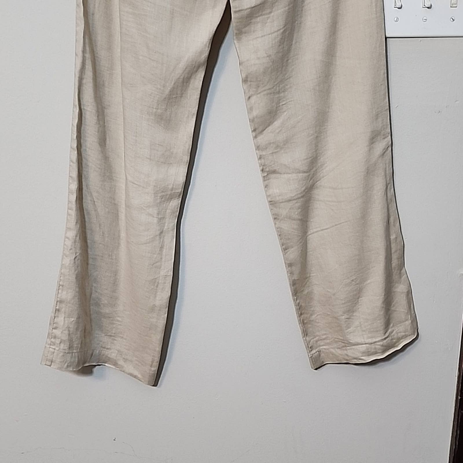 large discount Sandro Linen Oatmeal Color Straight Leg Women´s Pants Size 6 JarBrOAGZ Counter Genuine 