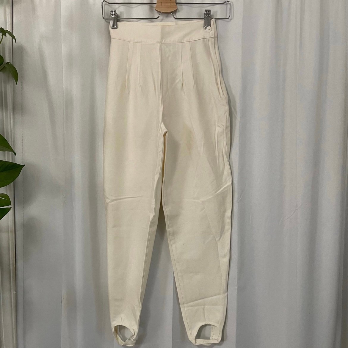 Personality Vintage rampage high waist pants with feet 