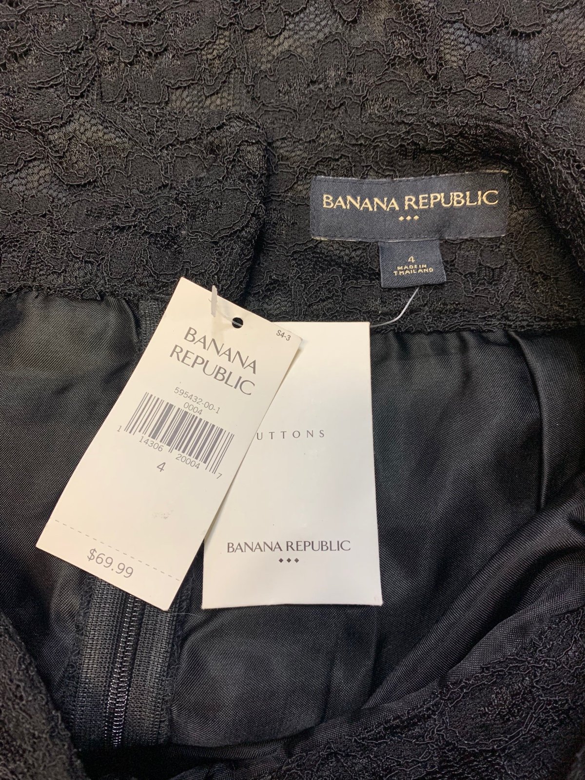Discounted NWT Banana Republic Womens Black Lace Skirt Size 4 Mj36XJbxX Cheap