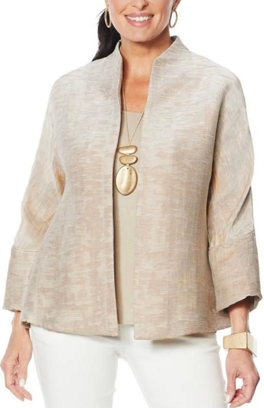 Great MarlaWynne Jacquard Textured top jacket sz M GDAol8Ctf all for you