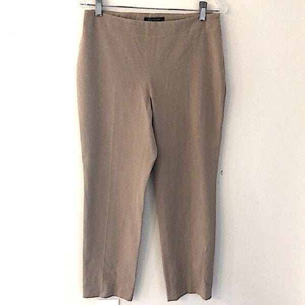 Beautiful Talbots tan pants side zip & button  flat fro