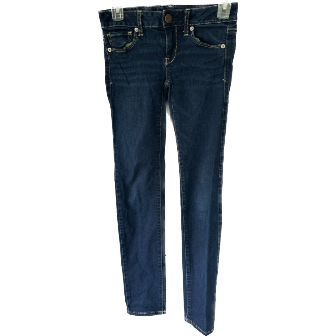 Elegant American Eagle Outfitters AEO Women´s Super Stretch Skinny Dark Denim Jeans 0 gOUwn6OXC Cheap