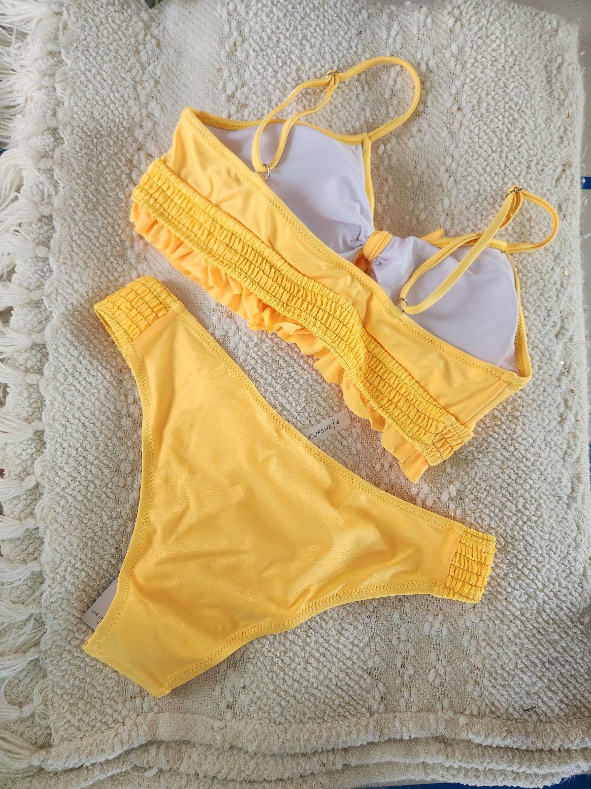 Simple Cupshe yellow bikini jeEore4R4 US Outlet