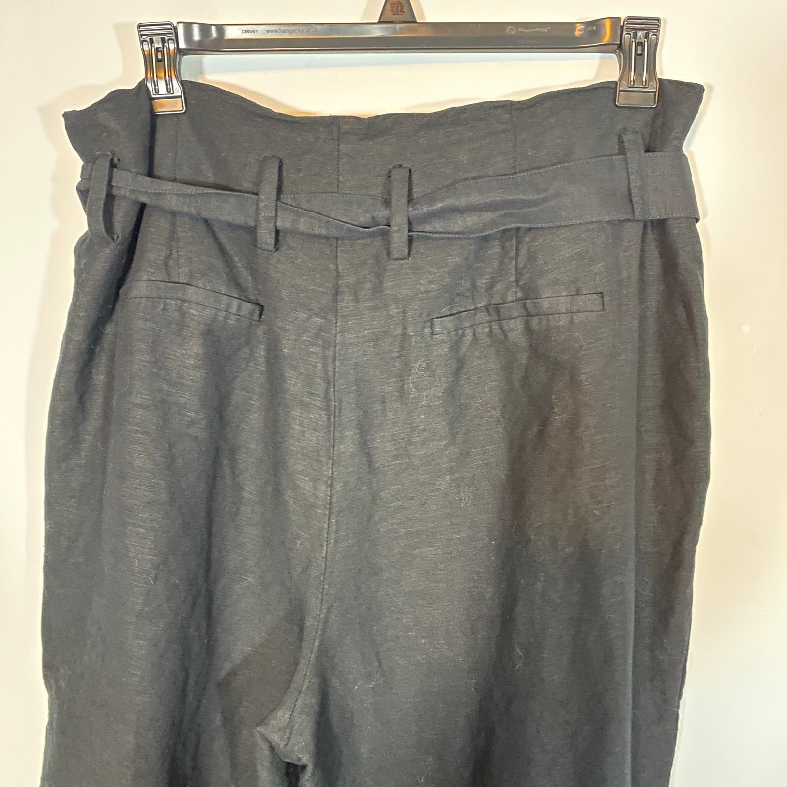 Perfect A New Day Paperbag Waist Linen Blend Casual Pant Black Sz 18 NgCQGFpaG Wholesale