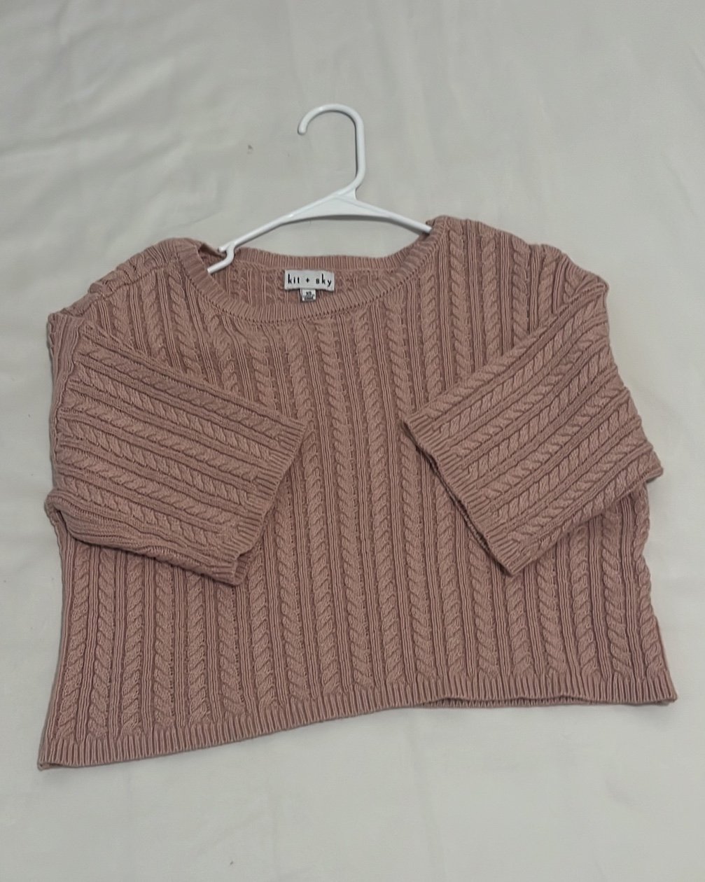 Authentic Light pink cropped sweater jfaxHWNjb High Quaity