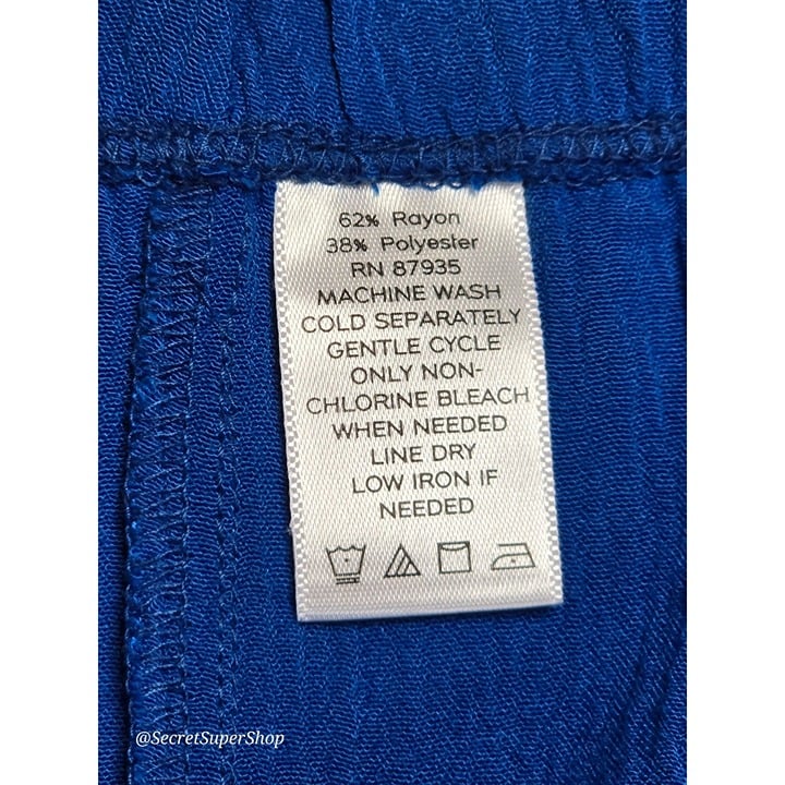 Perfect Susan Graver Women´s Skirt XL Royal Blue Midi A Line Pull-On Elastic Waist Gauze OgMWeYG2c Counter Genuine 