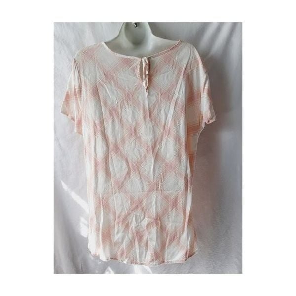 Personality LC Lauren Conrad XL pink plaid blouse LQu7eDD0e just buy it