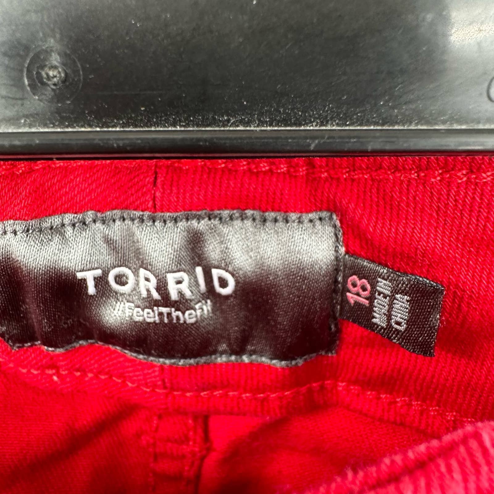 Comfortable Torrid size 18 red denim jean pencil skirt cotton spandex blend pGlXm7G1x Novel 