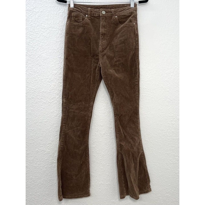 large selection SHEIN Womens SMALL Brown Corduroy High-Rise Flare Bell-Bottom PANTS Jeans EUC oTvn8q2CO Cool