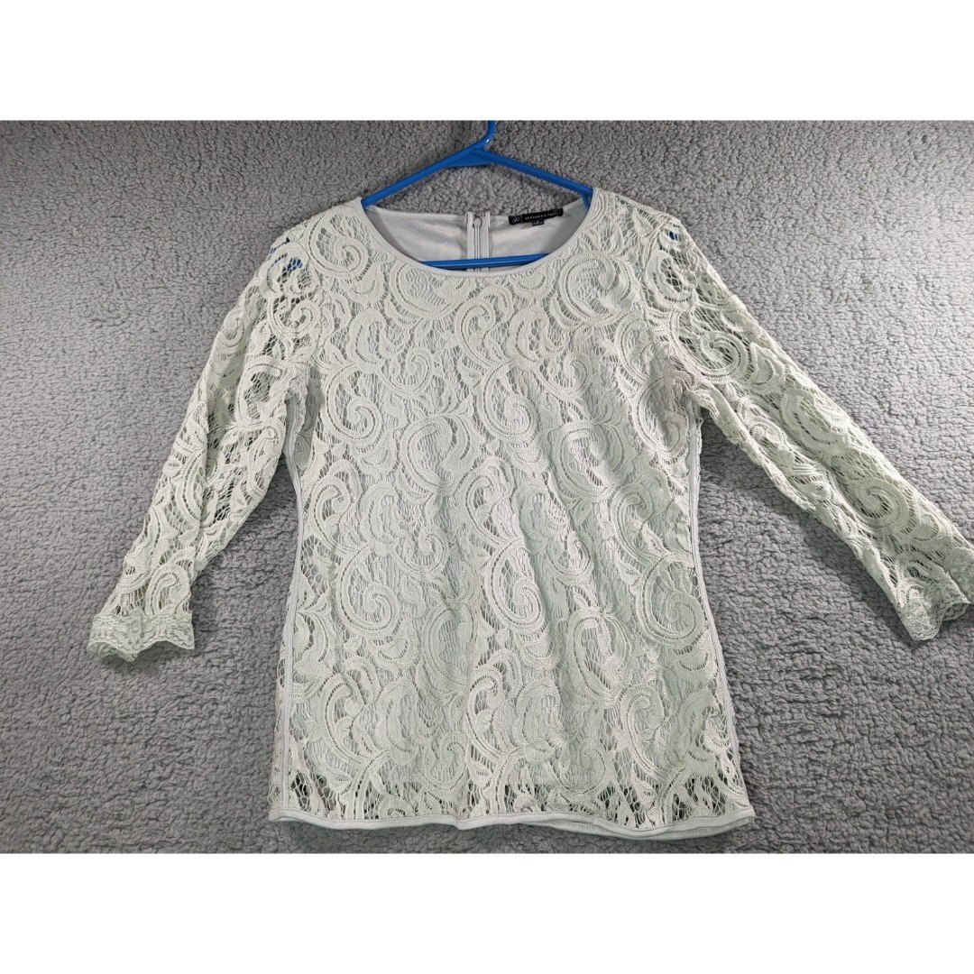 Affordable Adrianna Papell Womens 3/4 Sleeve Blouse Lig