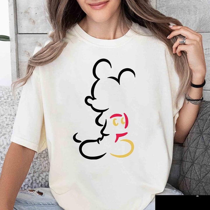 Special offer  Mickey Sketch Shirt, Disneyland Shirt - 