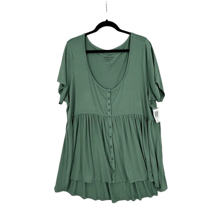 Wholesale price Torrid Shirt Womens 3 3XL Green Super S