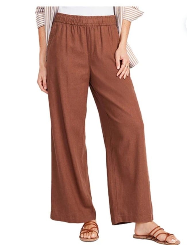 Discounted Old navy wide leg Pants Sz 2X brown pockets 