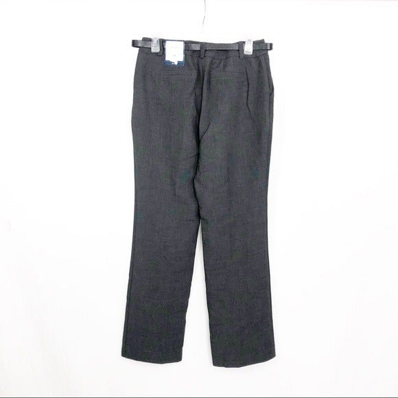 Buy NEW Charter Club Tummy Slimming Trousers Pants with Belt, Size 8 Petite, Gray iQ4orHLbv Hot Sale