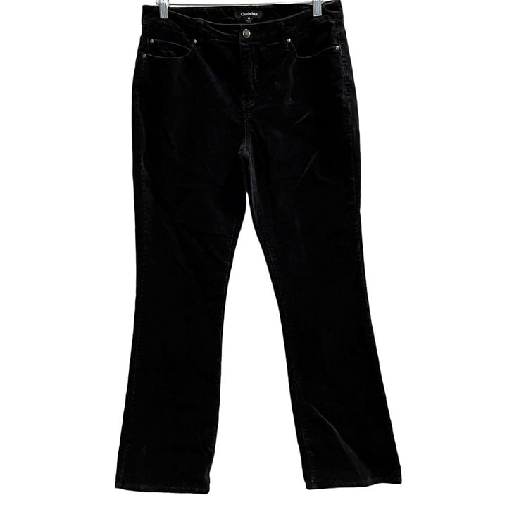 large discount Chadwicks Womens Boot Cut Jeans Black Stretch Casual Corduroy Pants Pockets 10 H6WkTAA6p just for you