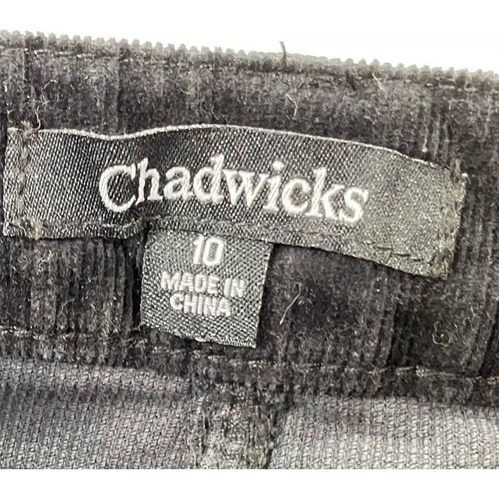 large discount Chadwicks Womens Boot Cut Jeans Black Stretch Casual Corduroy Pants Pockets 10 H6WkTAA6p just for you