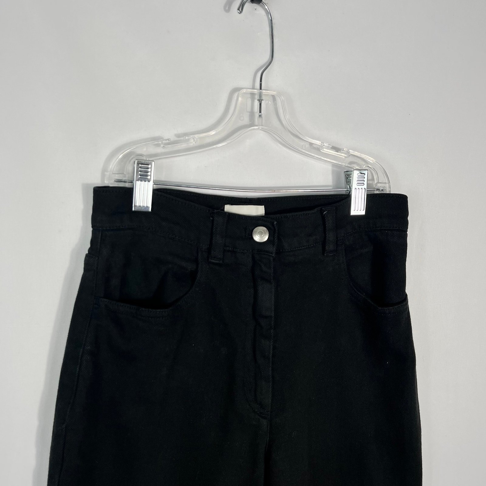 Stylish Wilfred Free Black High Rise Waisted Tapered Leg Rigid Denim Jeans Size 2 Casual pIqN6A1fm well sale