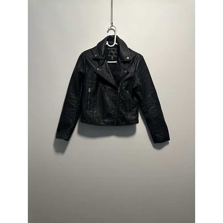 Popular Victoria´s Secret Black Faux Leather Motorcycle JacketSz S JqjHnsJID well sale