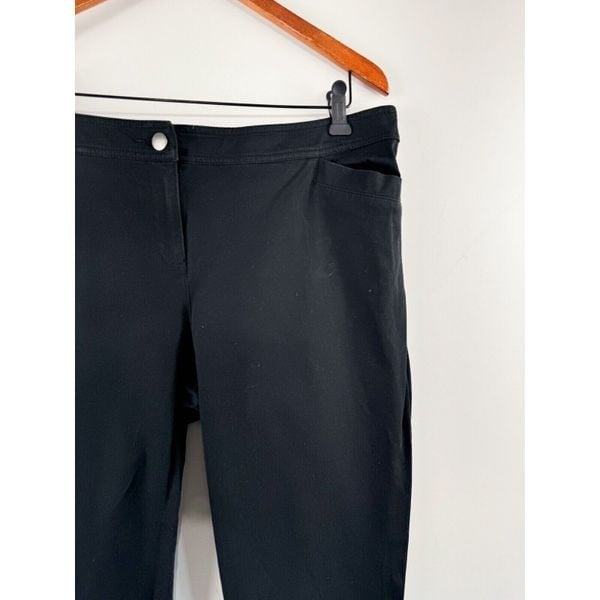 Beautiful Eileen Fisher Womens Dress Pants Sz XL Black Cotton Stretch Tapered Leg Phc2fP22W Discount