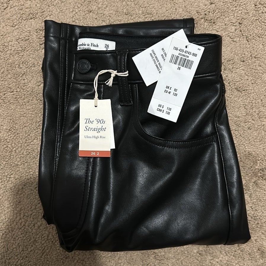 Beautiful Abercrombie & Fitch leather pants mVeLRyKT9 Cool