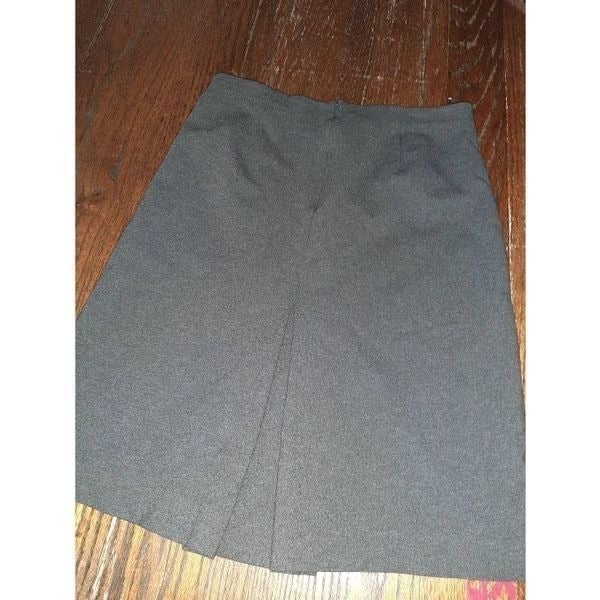 Promotions  Size 6 Ann Taylor Dark Grey Midi Skirt Front and Rear Pleat Front Slit Rear Zip iLJCcIerA all for you