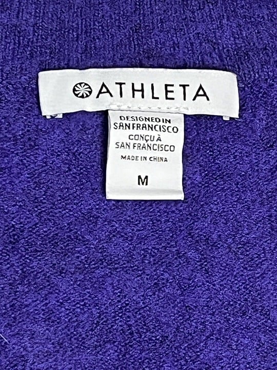 Buy Athleta Size Medium Purple Sweater Merino Wool Blend Long Sleeve V Neck Womens oNdVylIKh Hot Sale