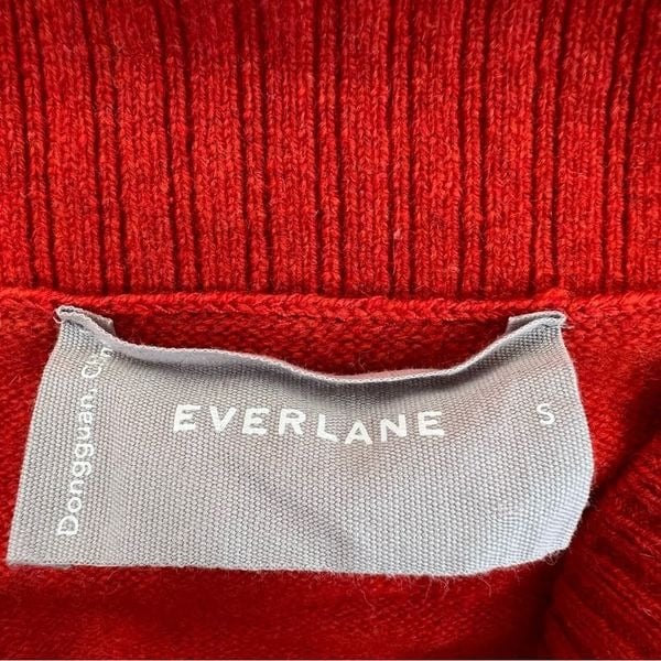 large selection Everlane Cashmere Wool Blend Varsity Cardigan in Rust Size Small grCYYwvsw outlet online shop