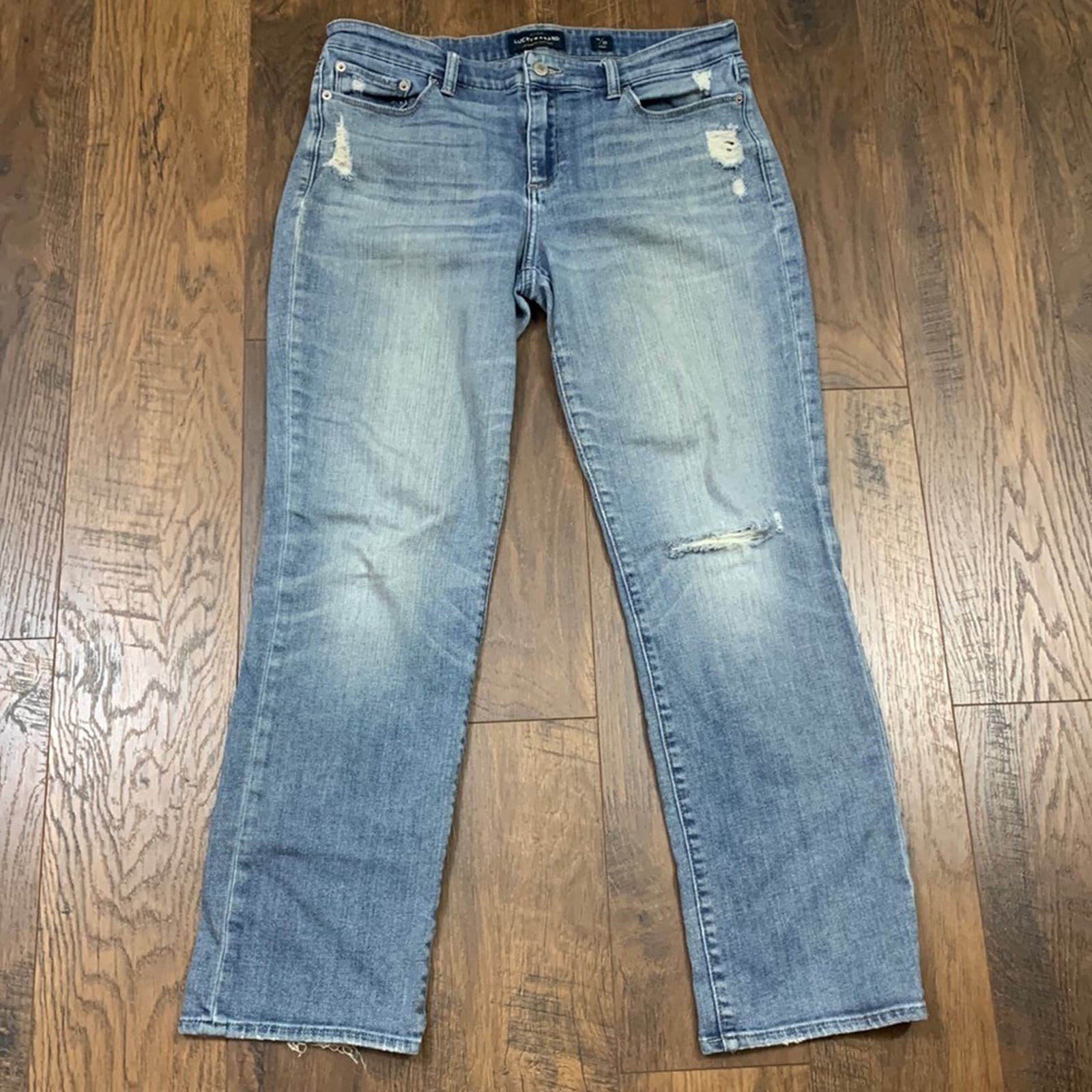 Perfect Lucky Brand Sweet Straight Ankle Distressed Jea