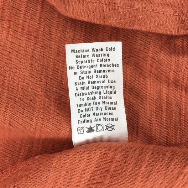 reasonable price Fresh Produce Classic Cotton Slub Size L Burnt Orange Long Sleeve Knit Top N6OjIVHYC Store Online