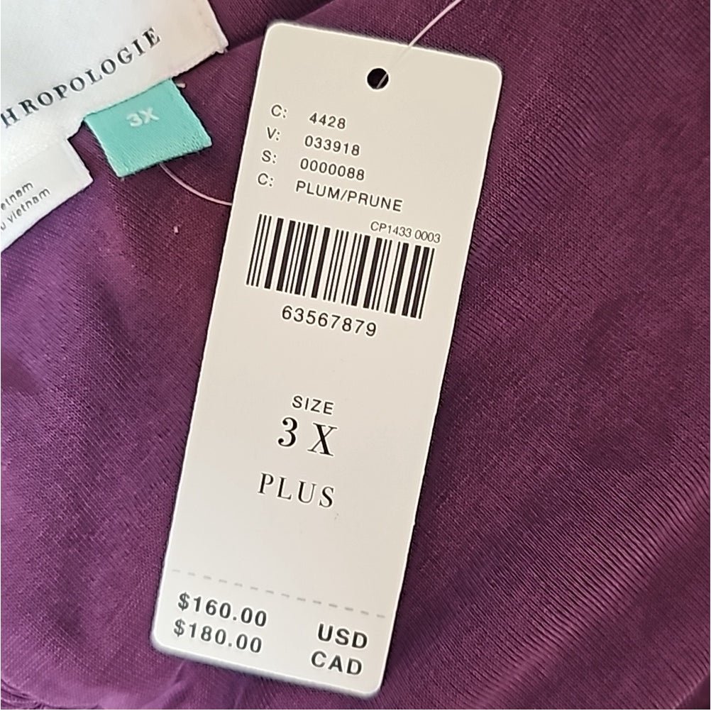 Custom Anthropologie Plum Slim Knit Midi Dress - Size 3x MuyoI0IbR Buying Cheap