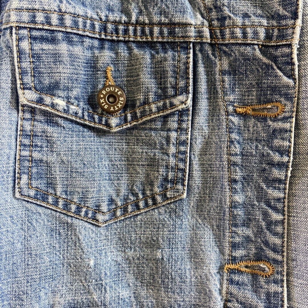 Classic Route 66 Original Denim Blue Jean Womens Button Up Jacket Size Large 14/16 EUC PFGwTso3n Zero Profit 