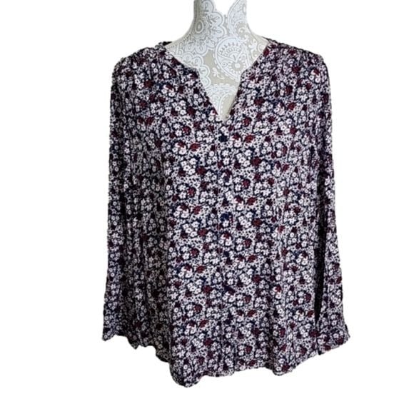 Great Beachlunchlounge button down floral top, size XL 