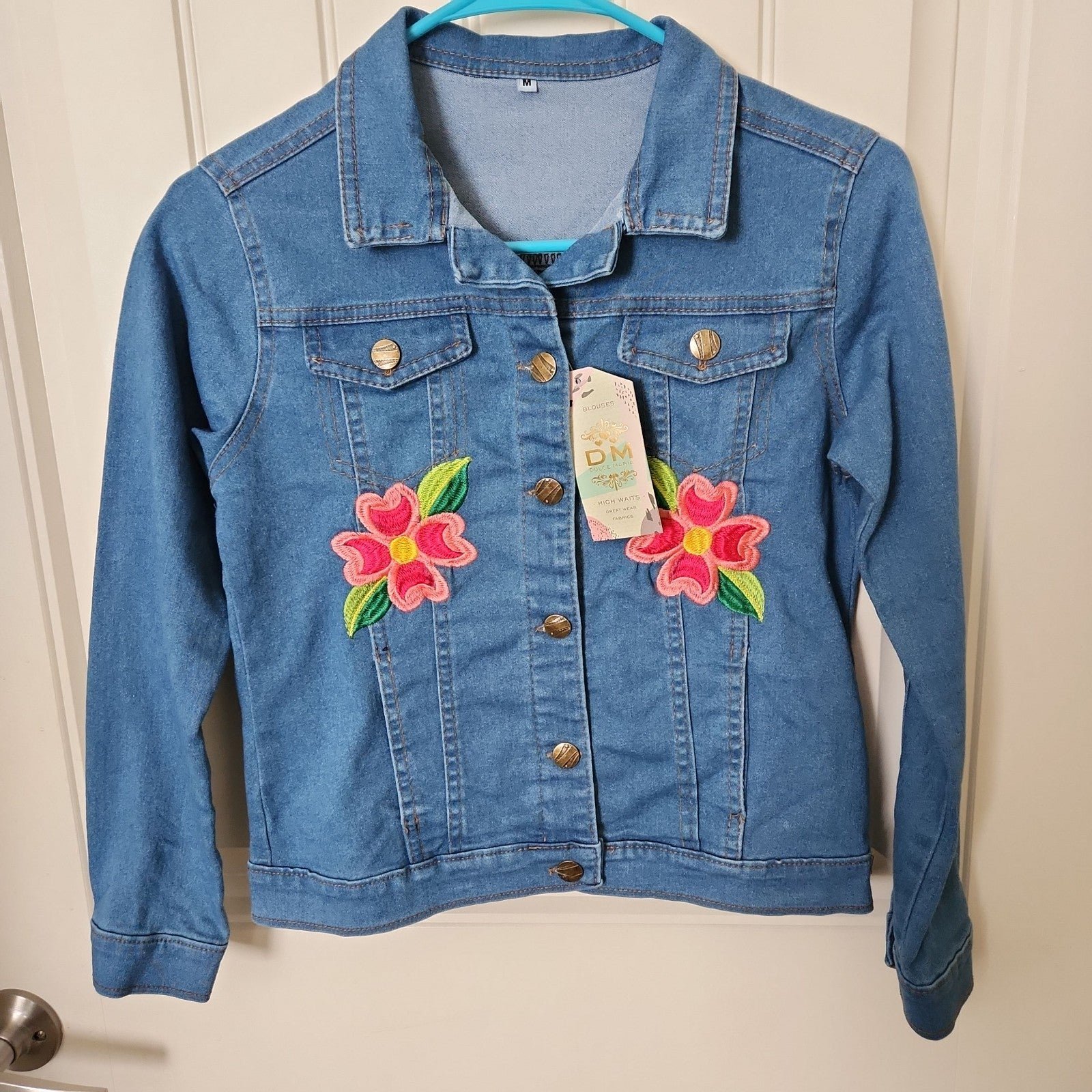 Discounted Women´s Embroidered Denim Jacket XS jNh