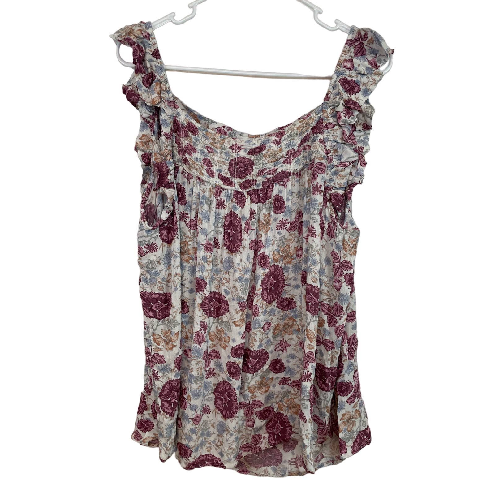 save up to 70% Maurices Floral Tank 2 Sleeveless Ruffle