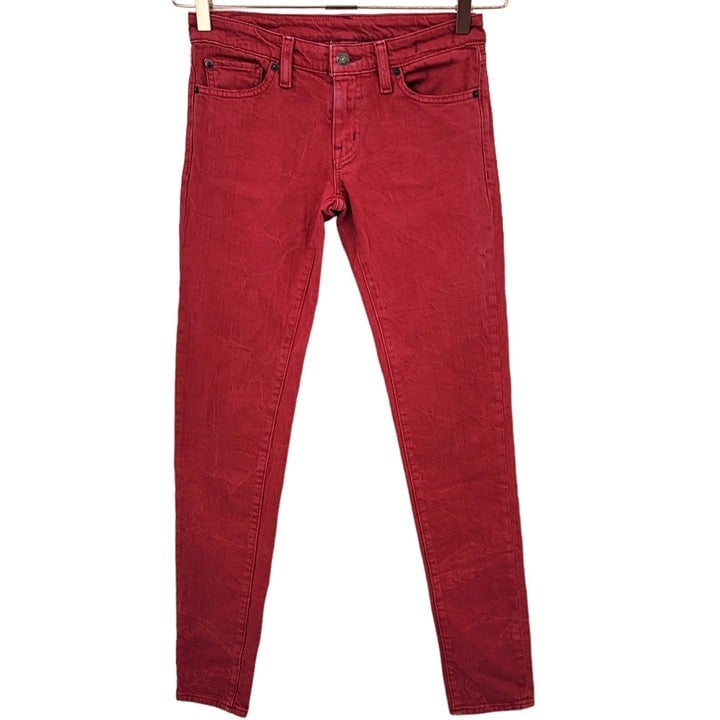 Promotions  Ralph Lauren Denim & Supply Red Vintage Wash Skinny Jeans 26 Gmd0Xg4JO Online Shop