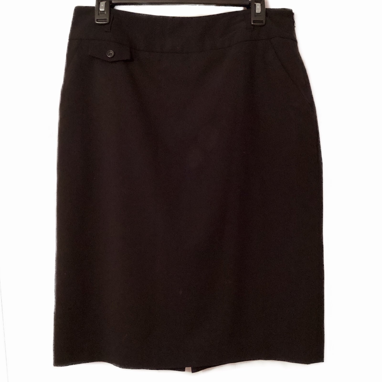 Simple RQT Size 10 Black High Waisted Belt Loop Skirt L
