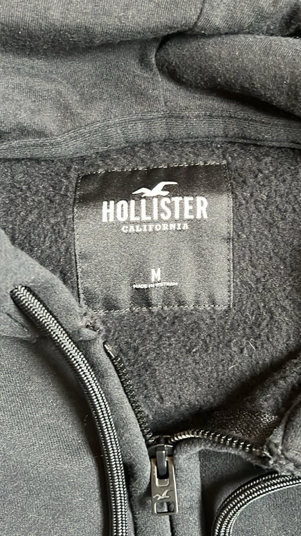 high discount NWOT Hollister Black Full Zip Hoodie   Size Medium OVzeqgavs on sale