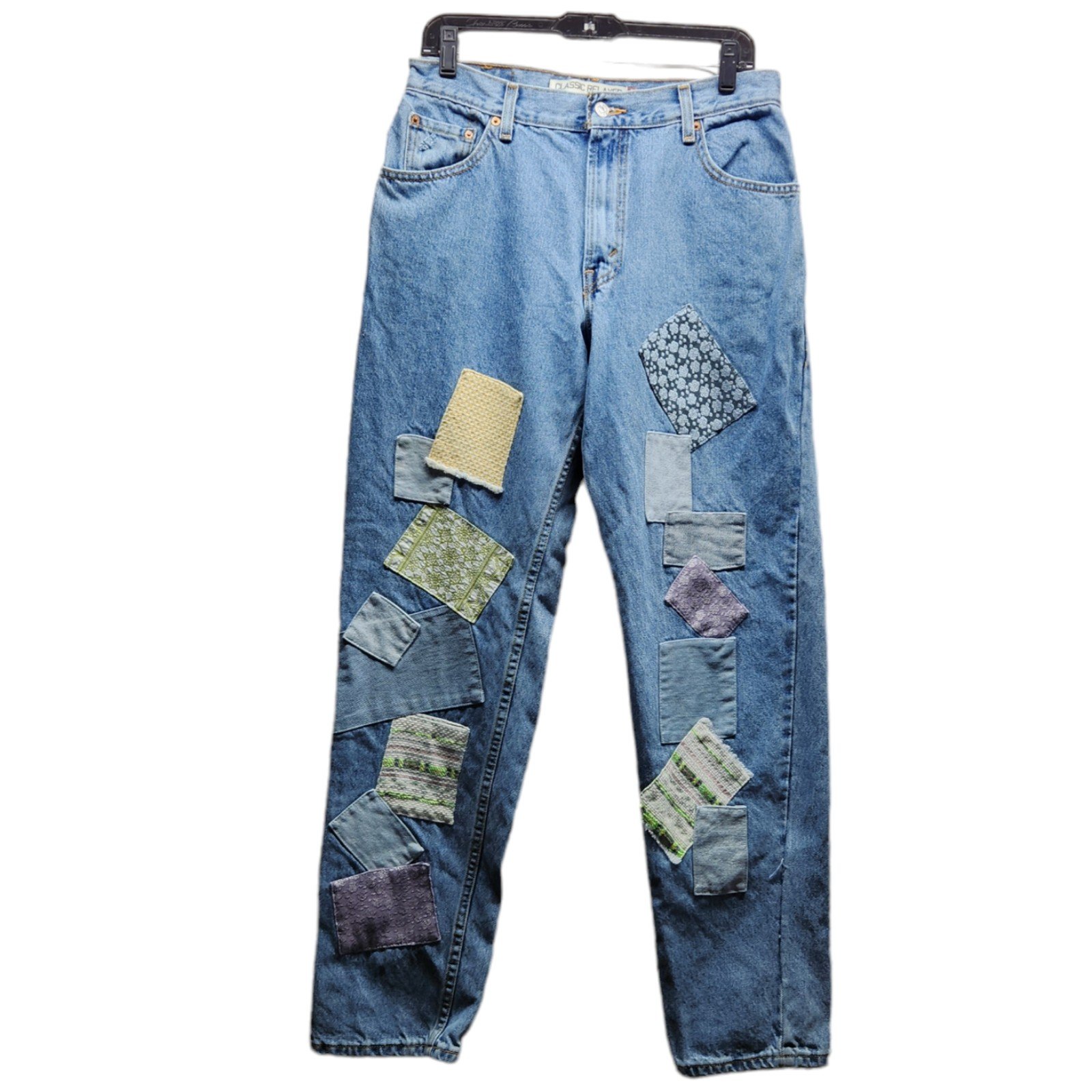 high discount Levi´s 550 Patchwork Jeans Womens Size 12L Classic Relaxed Tapered Fit Vintage ktTcNwC2e New Style
