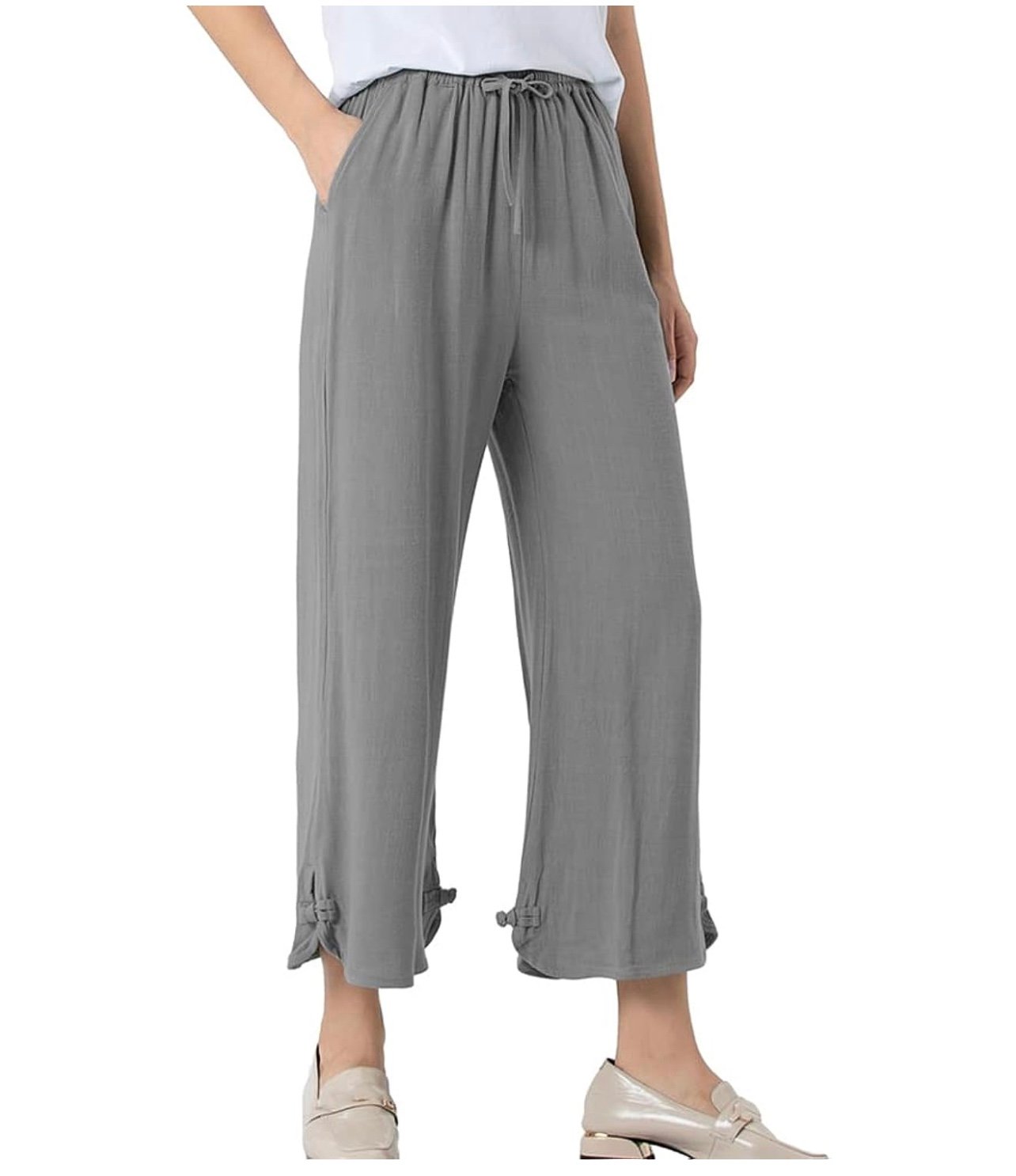 High quality Women´s Linen Pants Drawstring Waist 