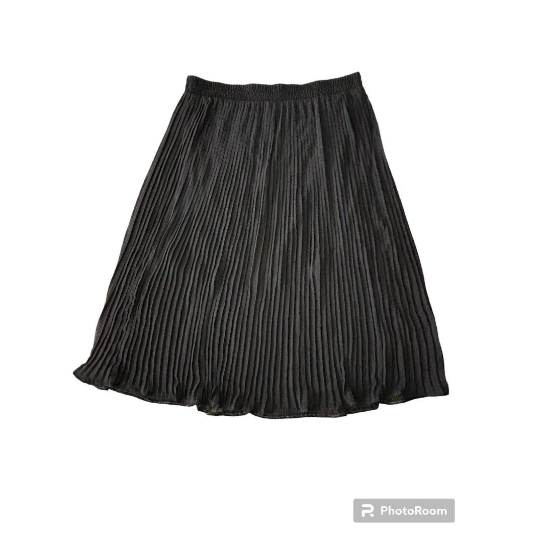 big discount Worthington Women’s Plus Size 1X Black Pleated Skirt Stretch Waist IHHshYtHY US Outlet