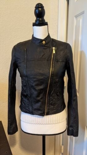 high discount Michael Kors Leather Jacket for Women-Siz