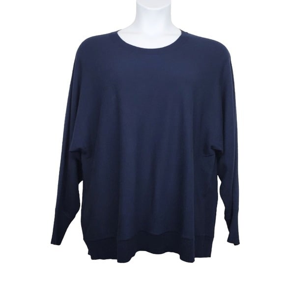 Exclusive Loft Womens Blue Long Dolman Sleeve Pullover Crewneck Knit Sweater Size L NWT Po5g8SF3m US Outlet