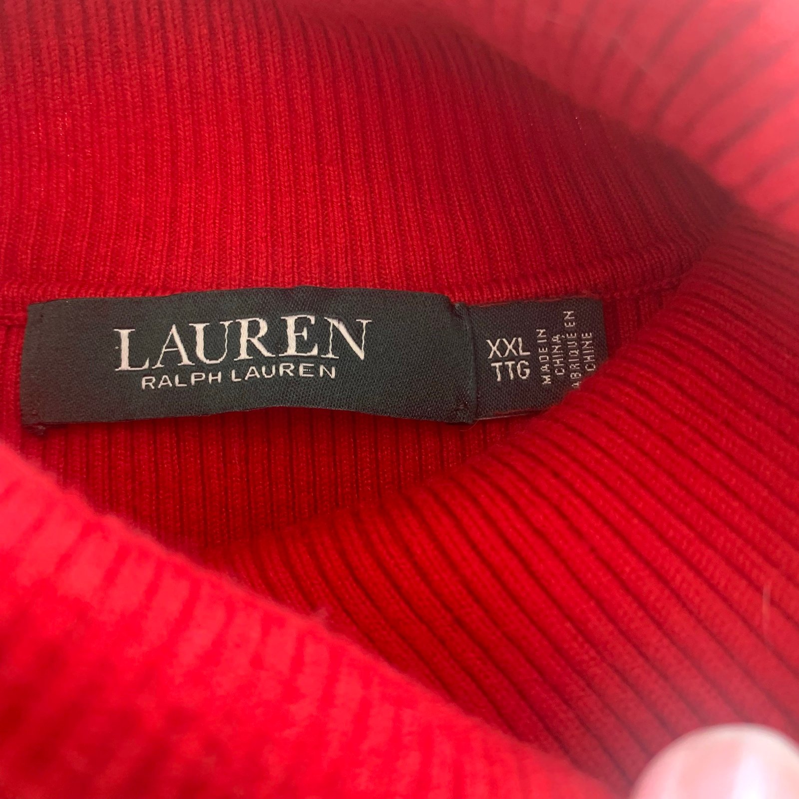 Elegant Lauren Ralph Lauren Plus-Size Ribbed Turtleneck Sweater Lipstick Red 2X HsXXGb9lb Outlet Store