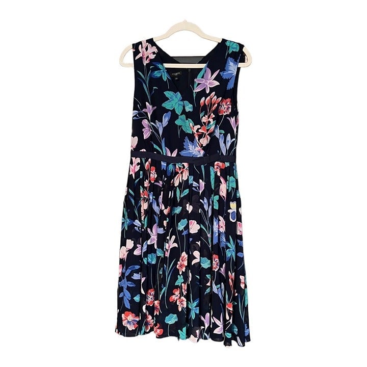 the Lowest price Talbots Floral Sleeveless Lined Dress 
