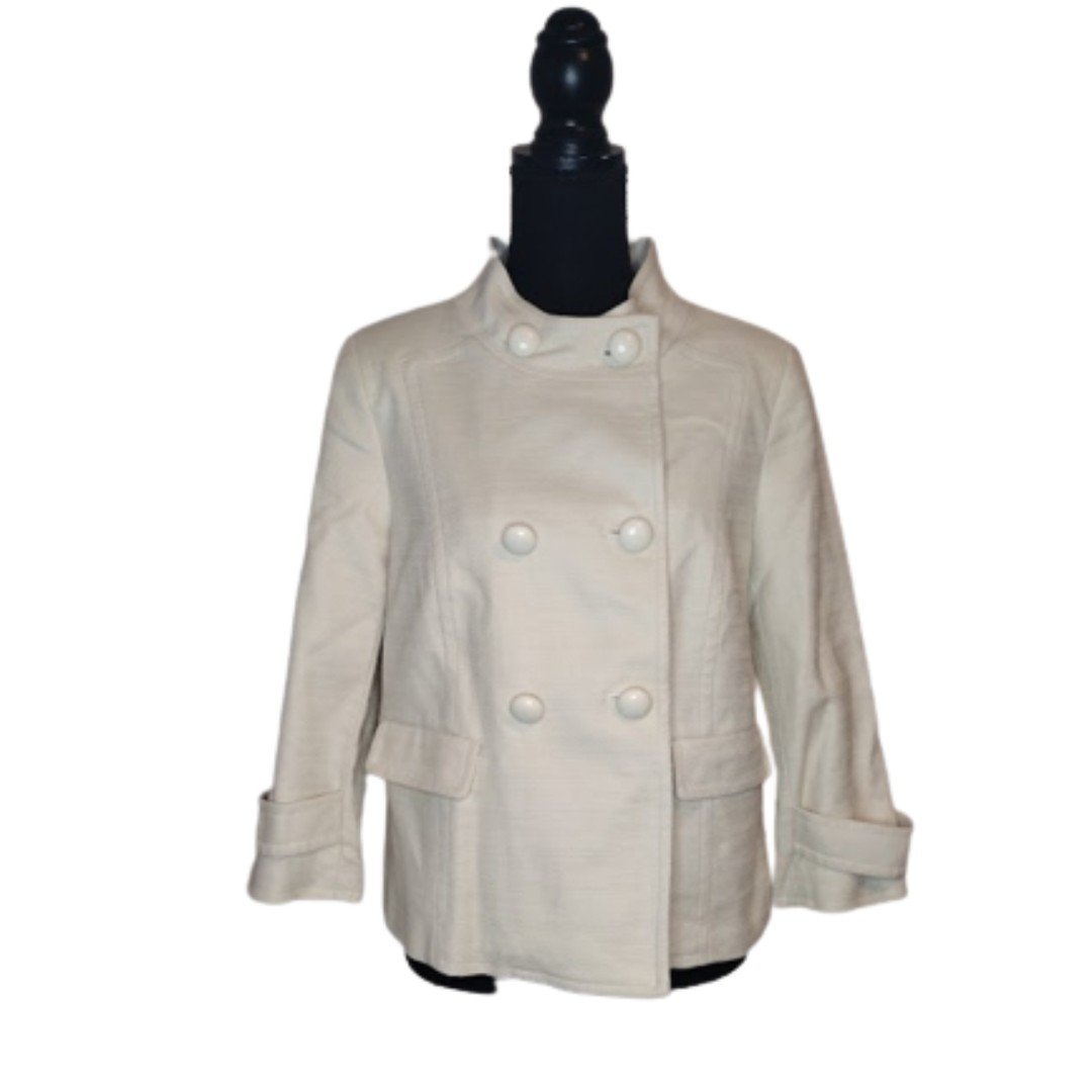 High quality Talbots Jackie Fit Cotton Jacket 10P Ivory