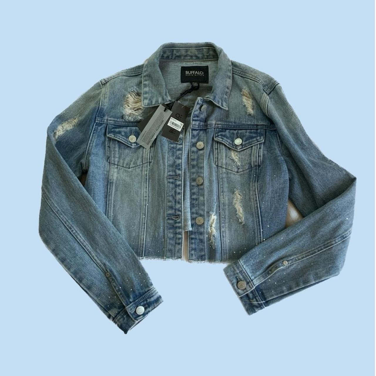 Perfect NWT Buffalo David Bitton Women’s Denim Jean Jacket with Sparkles and Rips Os0LBDQQ5 just for you