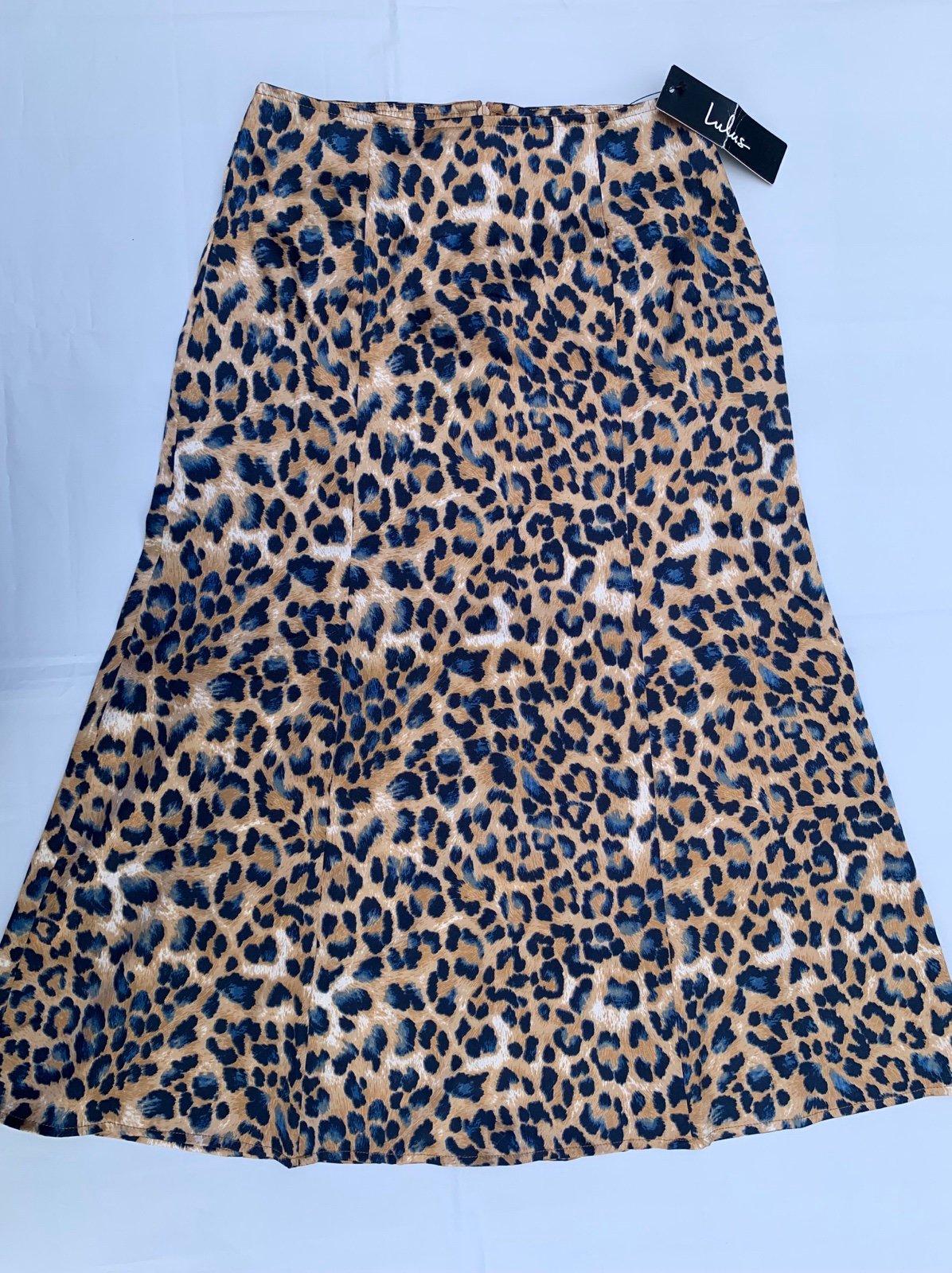 Discounted Lulus Global Icon Leopard Print Satin Midi Skirt Jopms8whl High Quaity