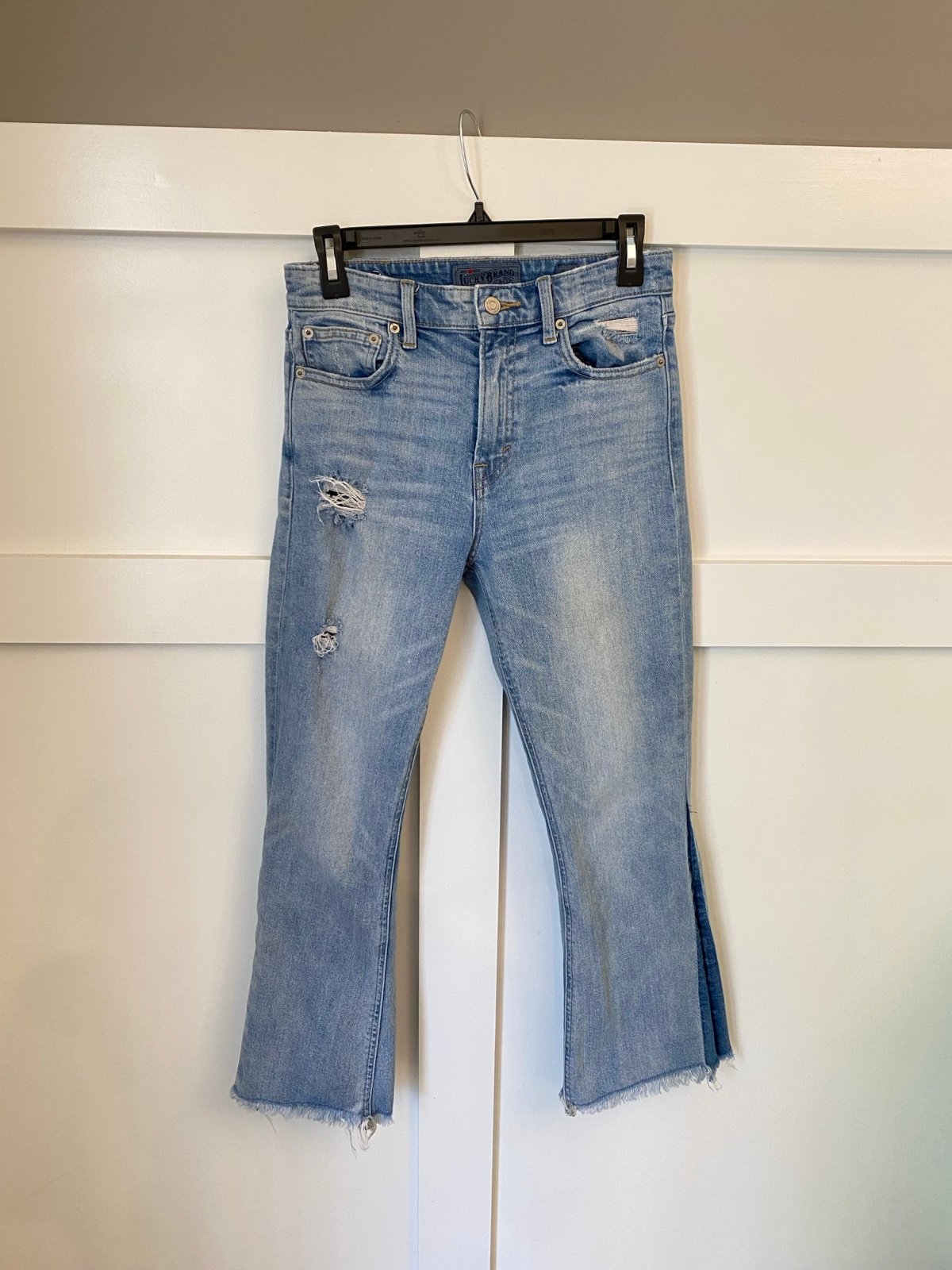 high discount Lucky Brand Bridgette Cropped Flare size 